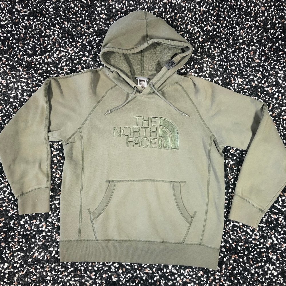North Face Pullover Hoodie Sweatshirt Olive Army